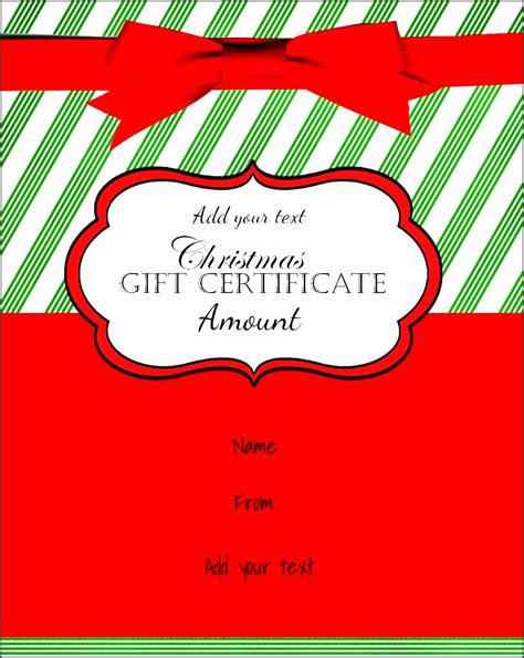 5 Christmas Gift Voucher Template Free Download - SampleTemplatess - SampleTemplatess