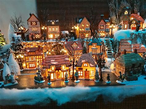 Dept 56 Christmas Village Display our 2016 set up. | Christmas village display, Christmas ...