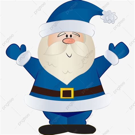 Santa Claus Head Clipart Vector, Blue Santa Claus Clipart, Blue Clipart, Christmas, Png PNG ...