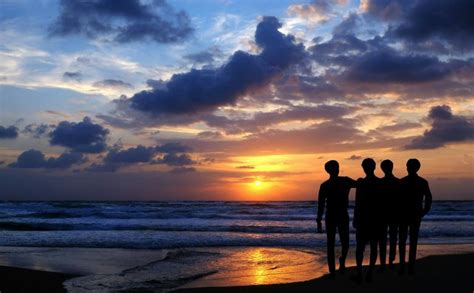 Friends Walking Together at Sunset - Free Stock Photo by mohamed hassan on Stockvault.net