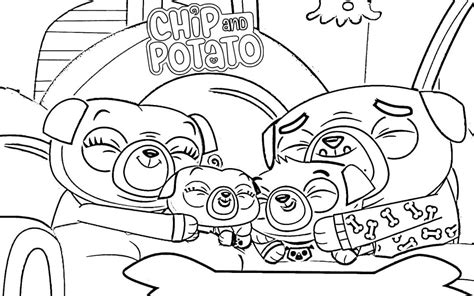 Chip And Potato Coloring Pages Printable Coloring Pages