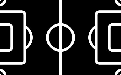 Black And white Illustration Of Football Pitch Icon. 24251062 Vector Art at Vecteezy