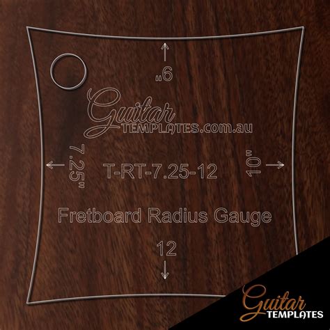 Fretboard Radius Guages - Guitar Templates