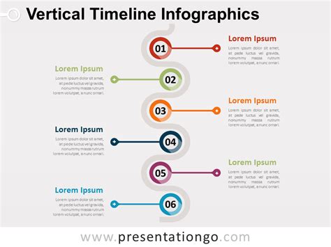 Vertical Timeline Template Free