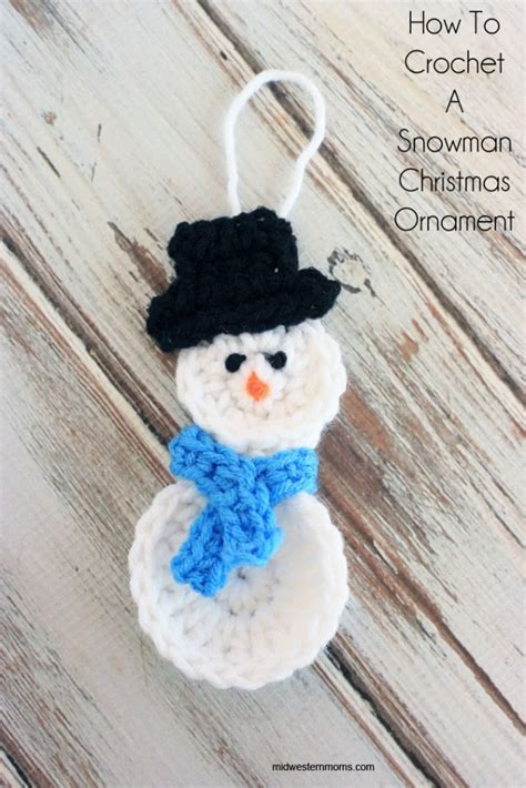 How To Crochet A Snowman Christmas Ornament