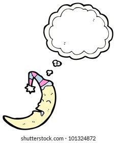 Sleeping Man Moon Cartoon Stock Illustration 101324872 | Shutterstock