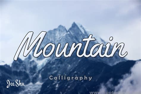 Mountain Font - fontforlife.com