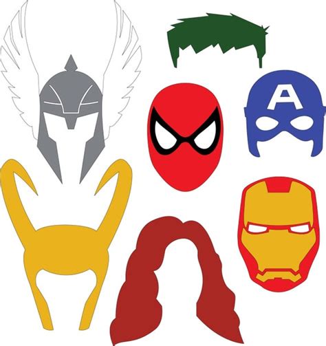 Marvel Superhero Masks SVG & DXF files