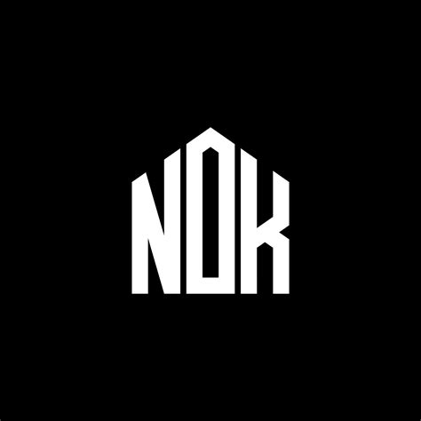 NOK letter logo design on BLACK background. NOK creative initials letter logo concept. NOK ...