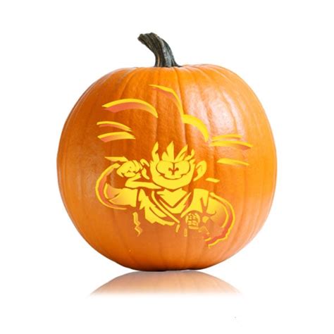 Dragonball Goku Halloween Stencil