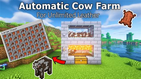 Minecraft: Best AUTOMATIC Cow Farm in 1.20! (Survival | Bedrock | Java) - YouTube