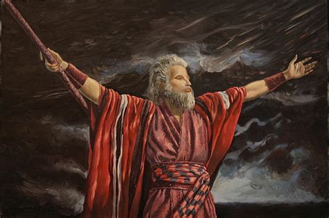 Moses Parting the Red Sea Painting by Rosencruz Sumera - Fine Art America