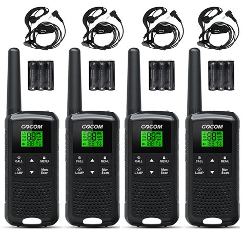 GOCOM G200 Walkie Talkies for Adults, Rechargeable Long Range Walkie Talkies with LED Lamplight ...