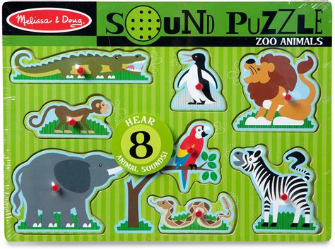 Zoo Animals Sound Puzzle – 8 Pieces – Kazoo Toys