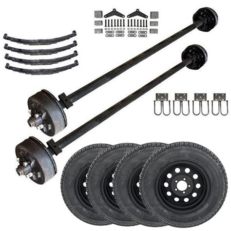 3.5K Heavy Duty Tandem Axle Trailer Kit - 7000-Pound Capacity | The Trailer Parts Outlet