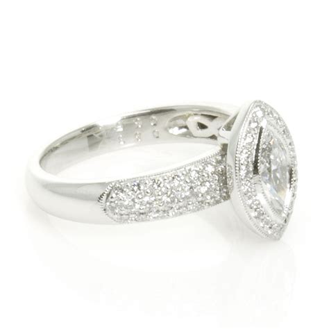 1.08ct Marquise Diamond Halo Engagement Ring – CPJ