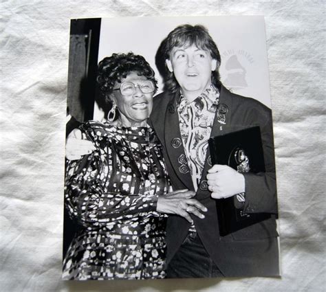 Paul Mc Cartney and Ella Fitzgerald - original press photo 1990 USA Grammy Award - Catawiki