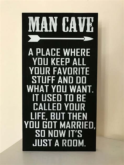 Funny Marriage Joke Man Cave Sign — Homebnc