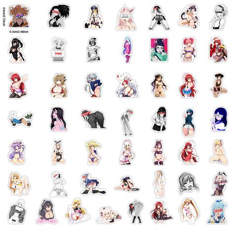 100 Pcs Anime Stickers,Sexy Anime Girl Stickers for Adults,Hentai Waifu Stickers,Sexy Anime Girl ...