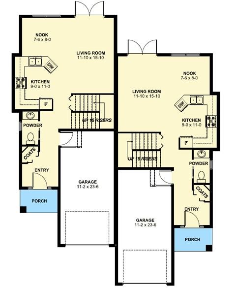 Two Story Duplex Floor Plans - floorplans.click