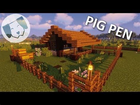 Minecraft: Pig (Animal) Pen Tutorial! | Minecraft, Minecraft farm, Minecraft stables