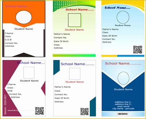 Id Card Design Template Free Download Of Id Card software Identity Card Maker software Student ...