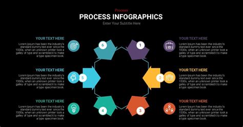 Infographic process template for download