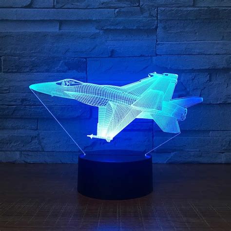 Airplane 3d Night Light Desk Lamp Laser Cut Acrylic | Etsy