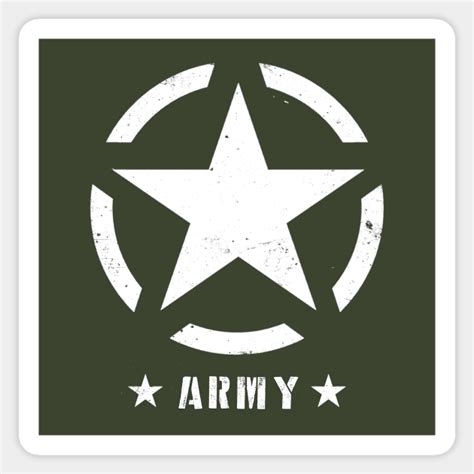 White star logo U.S. military vehicles World War II - White Star Military - Sticker | TeePublic