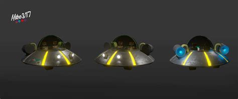 ArtStation - RICK and Morty spaceship 3d model | Resources