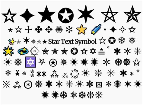 ⋆ ★ Star Symbol (Copy and Paste) | Star logo design, Symbols, Text symbols