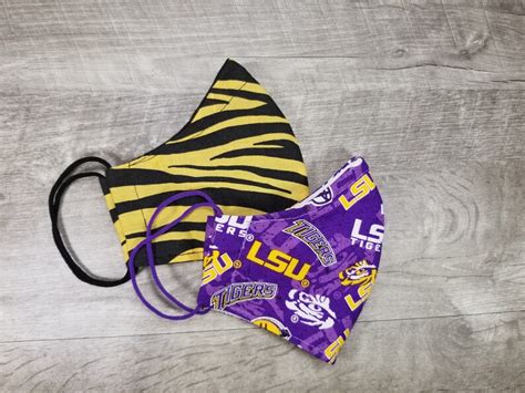 LSU Face Mask for Adults & Kids With Nose Wire Adjustable | Etsy