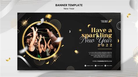 Free PSD | New year banner template design