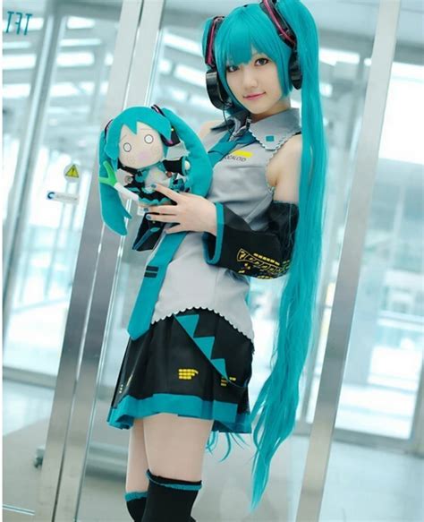 Full Set Vocaloid Cosplay Hatsune Miku Cosplay Costume outfits Anime Cosplay harajuku Costumes ...