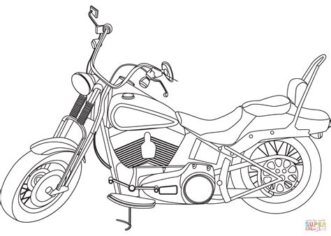 Harley Davidson coloring page | Free Printable Coloring Pages