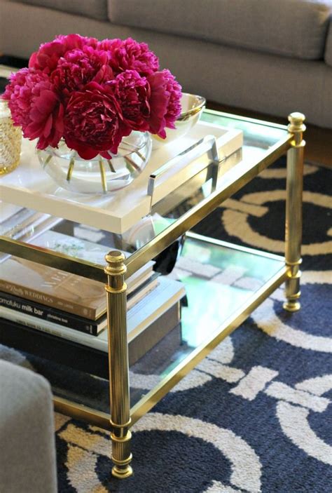 Coffee Table//Style Me Pretty - Design It Vintage | Gold glass coffee table, Coffee table, Glass ...