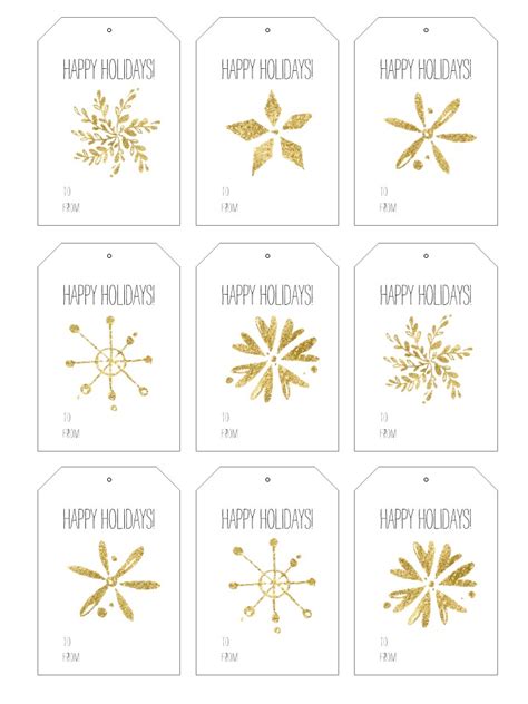 Free Printable Holiday Gift Tags - It All Started With Paint