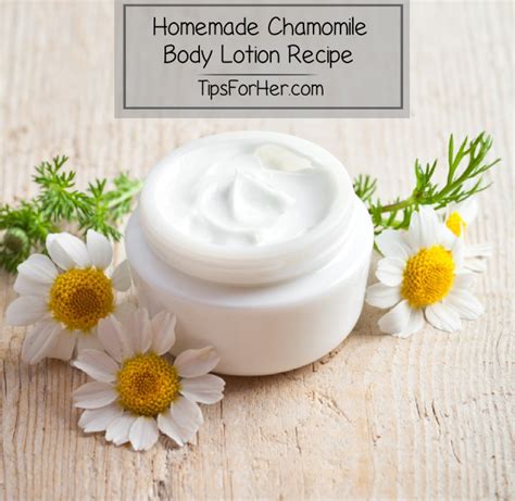 Homemade Chamomile Body Lotion