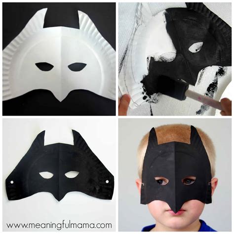 Superhero Paper Plate Masks