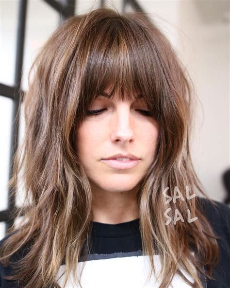 Feeling the fringe @salsalhair • Medium Length Hair Styles, Thick Hair Styles, Curly Hair Styles ...