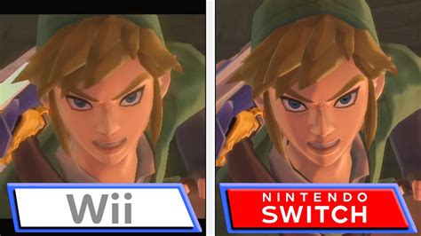 Zelda: Skyward Sword HD Switch vs Wii Comparison Video Surfaces