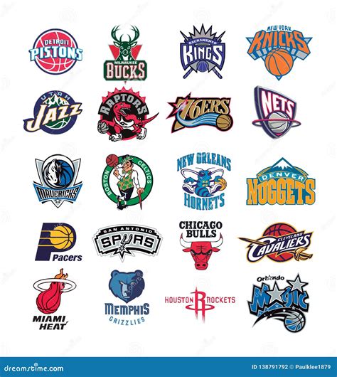 Collection of NBA Team Logos Vector Illustration Editorial Photography - Illustration of boston ...