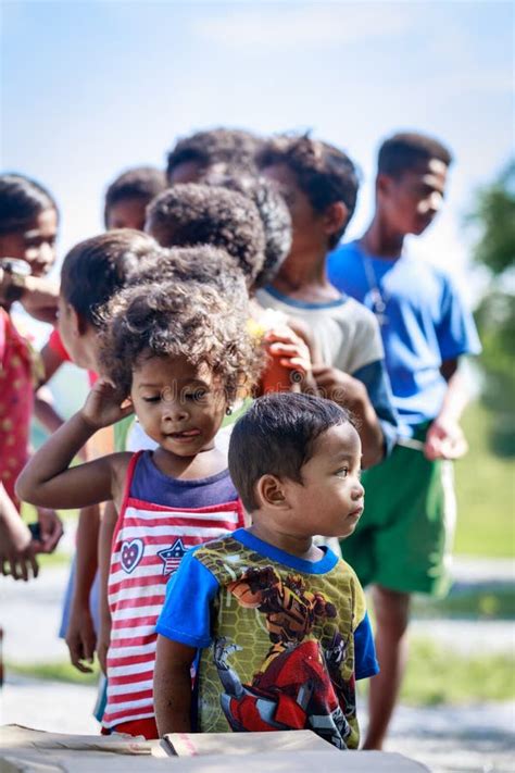 The Aeta Tribe Children Near Mount Pinatubo on Aug 27, 2017 in S Editorial Photography - Image ...