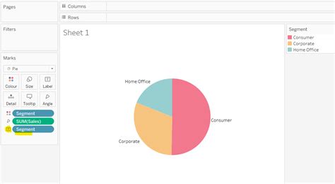 How to label pie charts in Tableau | Biztory