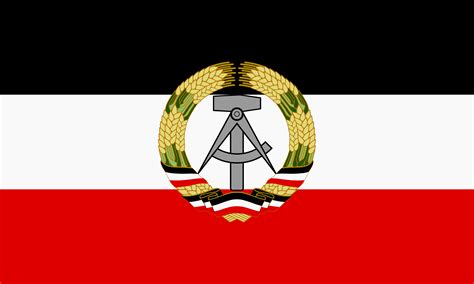 Flag of East Germany using the original German tricolor : r/vexillology