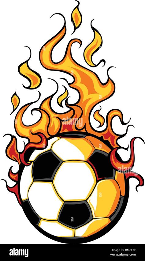 Illustration drawing soccer ball fire hi-res stock photography and images - Alamy