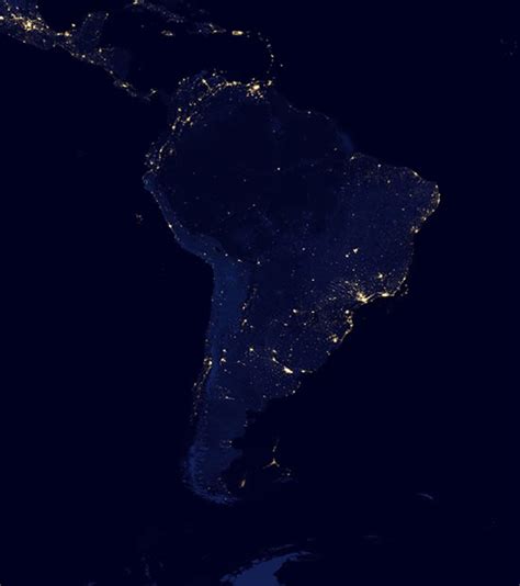 Night Satellite Photos of Earth, U.S., Europe, Asia, World