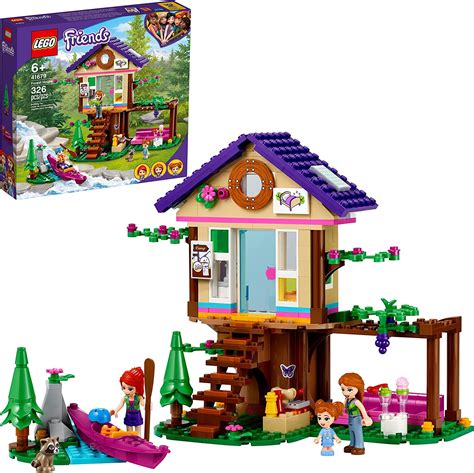 LEGO Friends Forest House 41679 Building Kit; Forest Toy with a Tree House; Great Gift for Kids ...