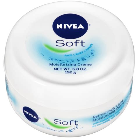 NIVEA Soft Moisturizing Crème Body, Face and Hand Cream, Use After Hand Washing - 6.8 oz. Jar ...