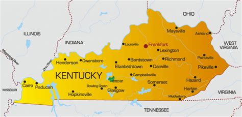 Kentucky State Map With Cities And Counties - Printable Map